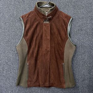 Uru Recoleta Leather Vest‎ Brown/Green Size 3